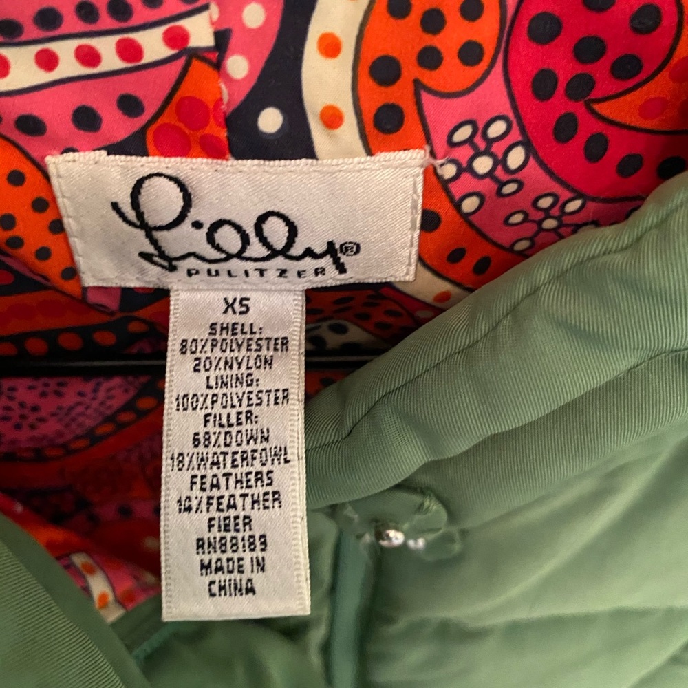 Lilly down vest.  EUC - Picture 2 of 4